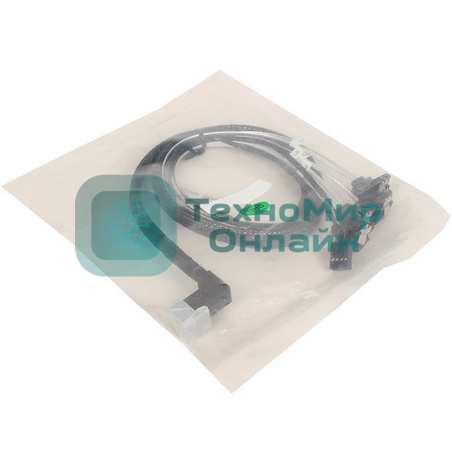 Кабель ACD Internal SFF8643(угловой) -to- 4xSATA(угловой)+SB (HDmSAS RightAngle -to- 4xSATA RightAngle +SideBand) 75 см (аналог 2279900-R) (6705171)
