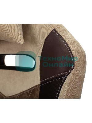 Кресло Бюрократ VIKING 6 KNIGHT BR FABRIC коричневый, ткань, 120 кг, механизм качания