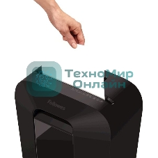 Шредер Fellowes PowerShred LX70 черный (секр.P-4)/перекрестный/11лист./18лтр./скрепки/скобы/пл.карты