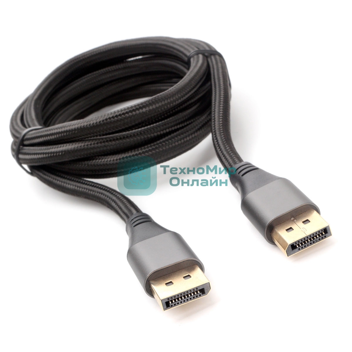 Кабель DisplayPort Cablexpert CC-DP8K-6, v1.4, 1.8м, 20M/20M, нейлоновая оплетка, метал. разъемы, пакет