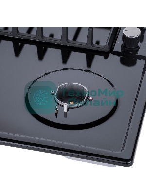 Газовая варочная панель Maunfeld EGHE.64.6CB/G, 4 конфорки, эмалированная сталь, черный