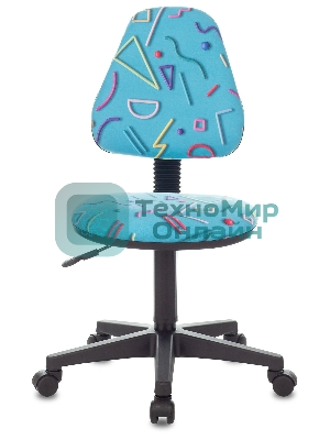 Кресло детское Бюрократ KD-4 голубой Sticks 06 крестовина пластик