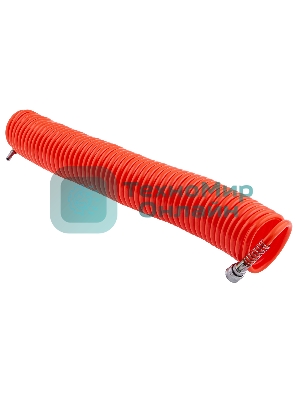 Шланг спиральный воздушный Stels 8х12 мм, 18 бар, с быстросъемными соединениями, 15 м