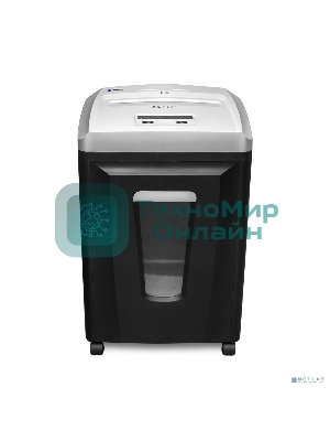 Шредер ГЕЛЕОС УП21-7, DIN P-7 (7 ур-нь секр.), фрагмент 0,8х2мм, 6-7 лист (70г/м2), CD/пл.карты, 23 литра