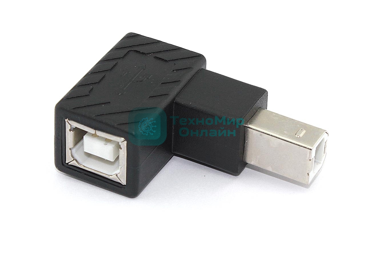 Угловой удлинитель USB Type B с поворотом вправо