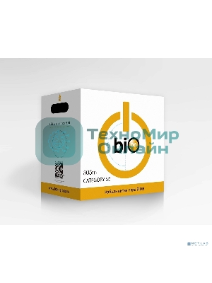 Кабель витая пара Bion BCL-F5460-381 F/UTP, кат.5e, 4x2x0,46 мм AWG 25, медь, одножильный, PE, для внешней прокладки, 305м, черный