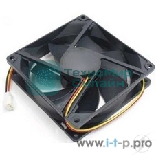 Вентилятор для корпуса Gembird черный, 80 мм, 2600 об/мин, 27 дБ, 3 pin