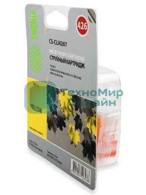 Картридж струйный Cactus CS-CLI426Y желтый (8,4 мл.) для Canon MG5140/5240/6140/8140/MX884