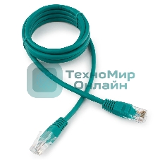 Патч-корд UTP Cablexpert cat.5e, 1.5м, литой, многожильный, зеленый