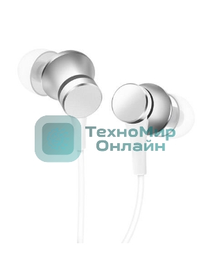 Проводные наушники Xiaomi Mi In-Ear Headphones Basic серебристый, внутриканальные, Jack 3.5 мм