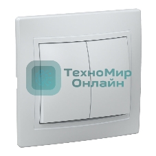 Выключатель IEK EVK20-K01-10-DM ВС10-2-0-КБ 2кл 10А КВАРТА (белый)