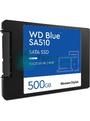 Накопитель SSD WD Blue SA510 WDS500G3B0A, 500GB, SATA III, 2.5