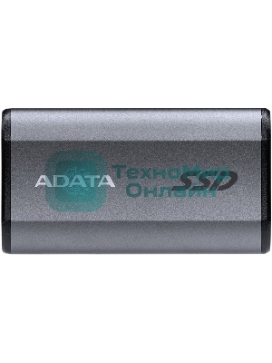 Внешний SSD ADATA Elite SE880, 1TB, USB 3.2 Gen 2x2 Type-C, R/W 2000/2000, серый