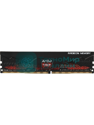 Оперативная память AMD Radeon R7, DDR4, 16GB, 2666MHz, CL16, DIMM, с радиатором, черный