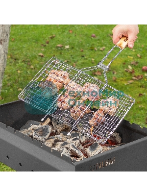 Решетка-гриль Sparta 220х340 мм, хромированная