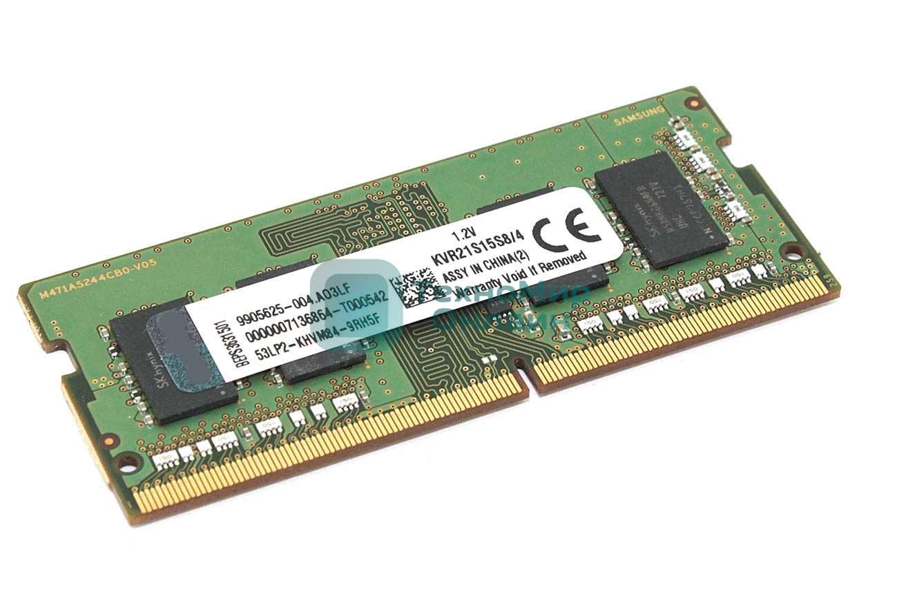 Оперативная память Kingston ValueRAM, DDR4, 4GB (1x4GB), 2133MHz, CL15, SO-DIMM