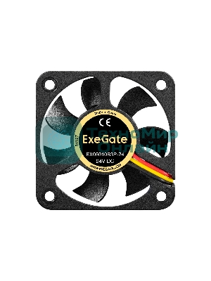 Вентилятор для корпуса ExeGate EX05010B3P-24 черный, 50 мм, 7000 об/мин, 42.6 дБ, 3 pin