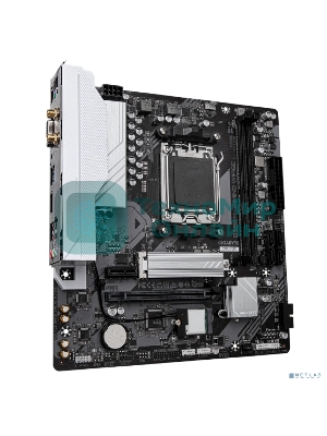Материнская плата Gigabyte B650M GAMING WIFI6E, AM5, AMD B650, 2xDDR5, 4xSATA, 1xM.2, 1xPCIe 4.0 x16, 1xPCIe 3.0 x1, 1xD-Sub, 1xHDMI (v2.1), 1x2.5Gb LAN, Wi-Fi 6, Bluetooth 5.3, 2xUSB-A 5Gbps, 5xUSB-A 2.0, 3x3.5 мм, 7.1, mATX