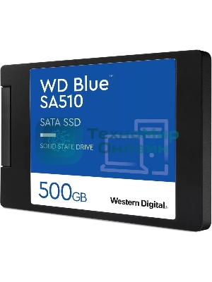 Накопитель SSD WD Blue SA510 WDS500G3B0A, 500GB, SATA III, 2.5