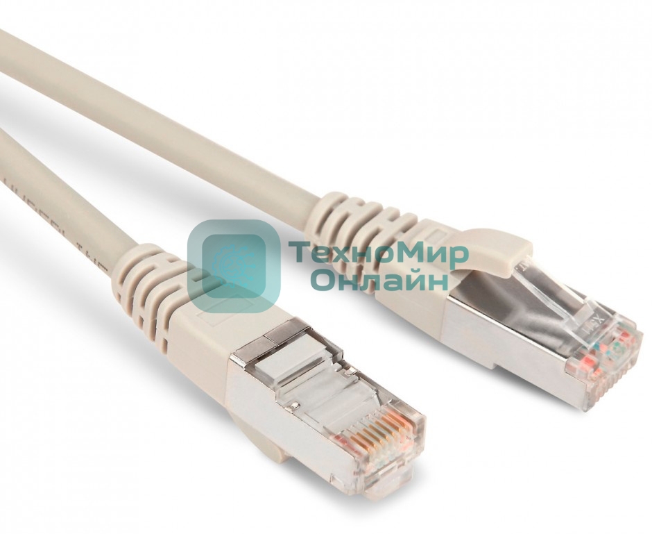 Патч-корд Hyperline F/UTP, экранированный, Cat.5e, LSZH, 10 м, серый PC-LPM-STP-RJ45-RJ45-C5e-10M-LSZH-GY