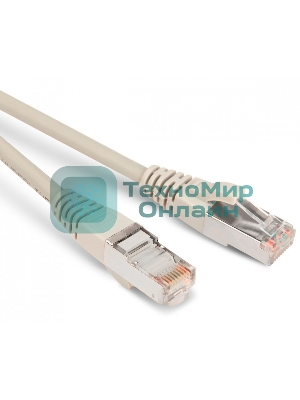 Патч-корд Hyperline F/UTP, экранированный, Cat.5e, LSZH, 10 м, серый PC-LPM-STP-RJ45-RJ45-C5e-10M-LSZH-GY