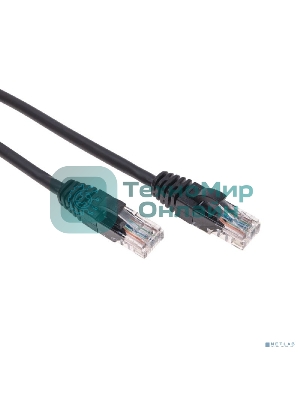 Патч-корд U/UTP Rexant cat.5e, RJ45-RJ45, 26AWG, ZH нг(А)-HF, черный, 1 м