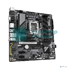 Материнская плата Gigabyte B760M DS3H GEN5 Soc-1700 Intel B760 4xDDR5 mATX AC`97 8ch(7.1) 2.5Gg RAID+VGA+HDMI+DP