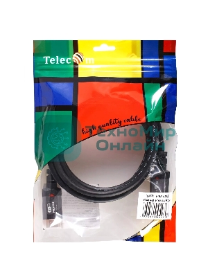 Кабель Telecom HDMI 19M/M,ver. 2.1, 8K@60 Hz 2m метал разъемы