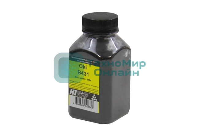 Тонер Oki B431 (Hi-Black), 110 г, банка