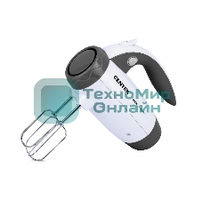 Миксер Centek CT-1114 (белый/серый) 350Вт, 6 скоростей+турбо, взбивание/замешивание