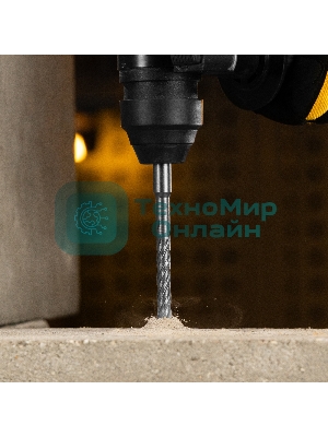 Бур по бетону Denzel цельная крестовая пластина, 10x165 мм, SDS PLUS