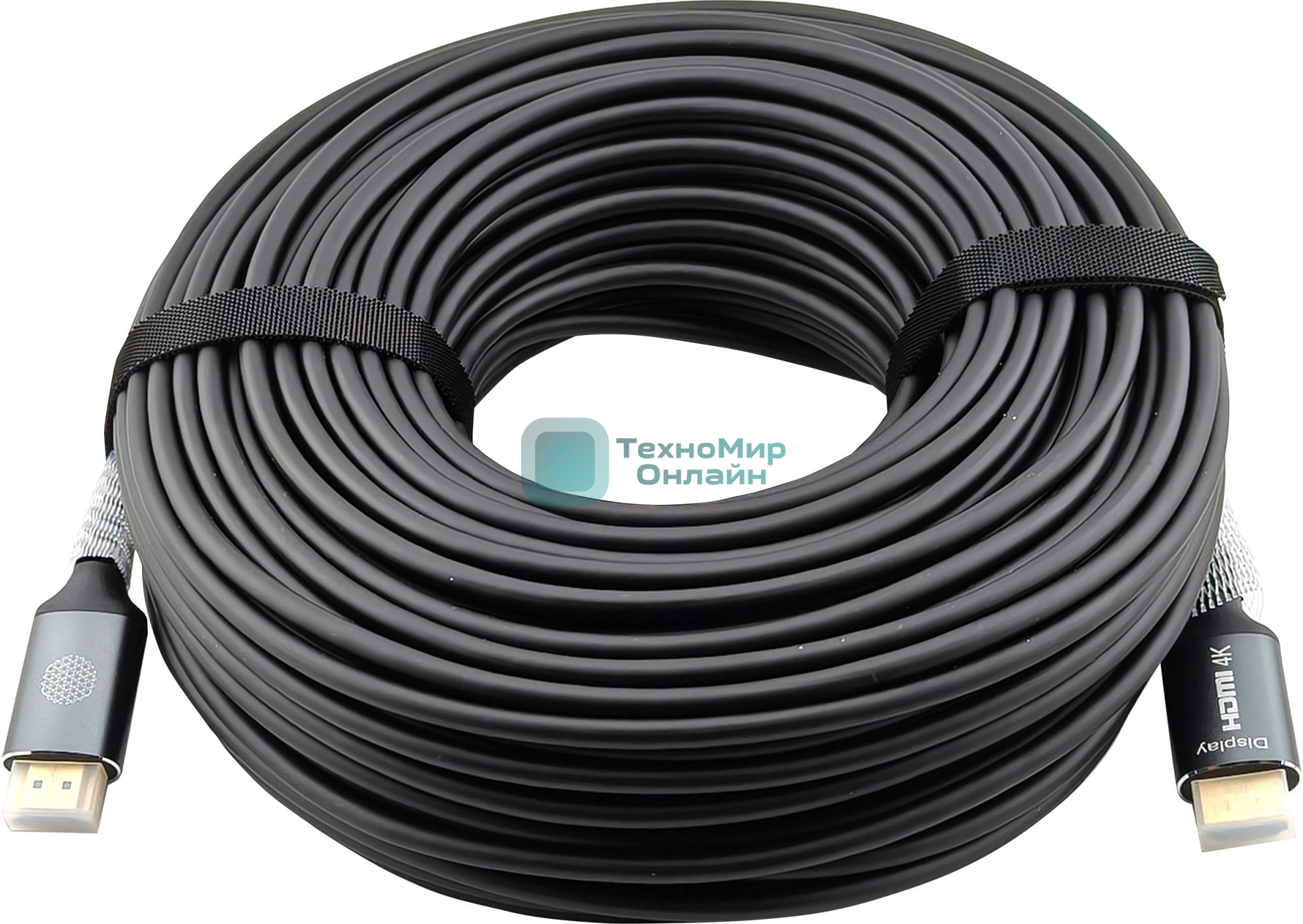 Кабель аудио-видео Cactus CS-HDMI-AOC-2-70 HDMI (m)/HDMI (m) 70м. позолоч.конт. черный