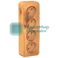 Розетка SCHNEIDER ELECTRIC Blanca4-м оп 16А 250В без шторок без заземл. изол. пласт.