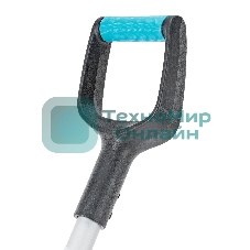 Лопата для уборки снега Palisad LUXE полипропилен, 365х460х1500мм, алюминиевый черенок, ПВХ накладка