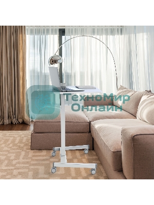 Стол для ноутбука Cactus VM-FDS102 столешница МДФ белый 80x60x122см (CS-FDS102WWT)