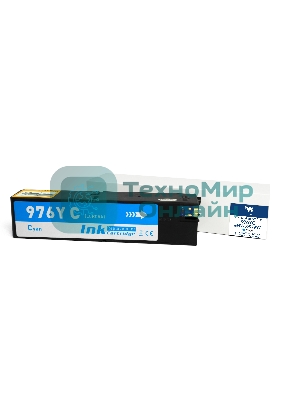 Картридж струйный NVPrint 976YC (NV-L0S29YC) голубой для HP PageWide P55250/P57750dw MFP Managed (16000 стр) совместимый