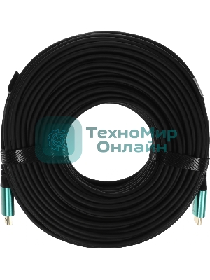 Кабель аудио-видео Cactus CS-HDMI-AOC-2.1-70 HDMI (m)/HDMI (m) 70м. позолоч.конт. черный