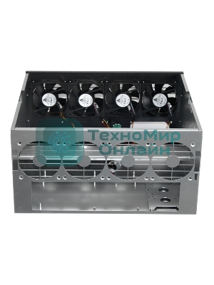 Корпус для майнинга ExeGate EX270771RUS Pro 8-430 (без БП, 2хUSB, 4хfan 120мм, места под: 8 видеокарт, 2 БП)