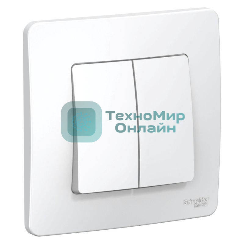 Переключатель 2-кл. СП BLANCA (сх.6+6) 10А 250В бел. SchE BLNVS106601