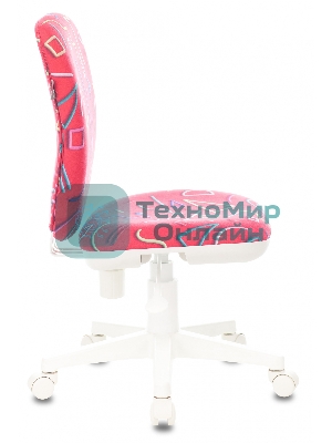 Кресло детское Бюрократ KD-W10 малиновый Sticks 05 крестовина пластик пластик белый