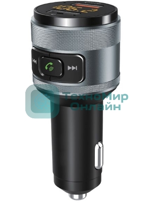 Автомобильный FM-модулятор Ritmix FMT-A707 черный MicroSD BT USB