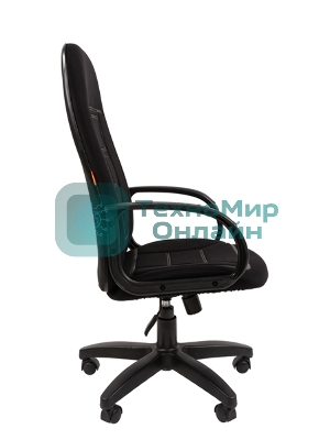 Кресло Chairman 727 черный, ткань, 120 кг