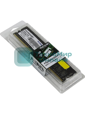 Оперативная память Patriot Signature, DDR4, 8GB (1x8 GB), 2666 MHz, CL19, DIMM