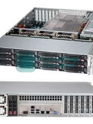 Корпус Supermicro CSE-826BAC4-R920LPB, 2U, 8 x SAS3 & 4 x hybrid NVMe 3.5 bays