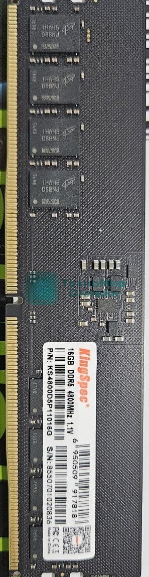 (Из ремонта, рабочий, гарантия 14 дней, OEM) Оперативная память KingSpec DDR5, 16GB (1x16GB), 4800MHz, CL40, DIMM