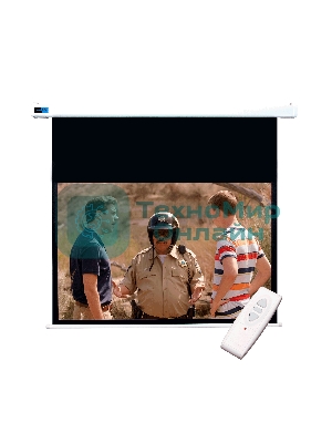 Экран Cinema S'OK SCPSM-332x186FG-ED90 Pro 150'' 16:9 настенно-потолочный, моторизованный, Fiberglass, белый корпус, Extra Drop 90 см