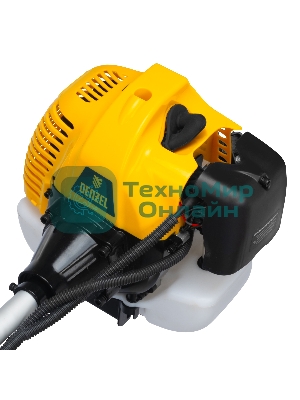 Триммер бензиновый Denzel DT-52E, 52 см3, неразъемная штанга, электростартер, состоит из 2 частей