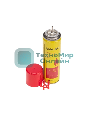 Газ для зажигалок, метал.баллон, 210мл (80 гр). (5 переходников)