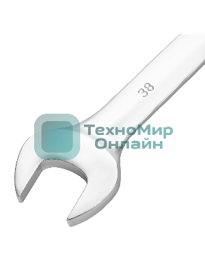 Ключ комбинированный Сибртех 38 мм, никелированный