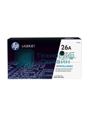 Тонер Картридж HP 26A CF226A черный для HP LJ Pro M402/M426 (3100 стр.)